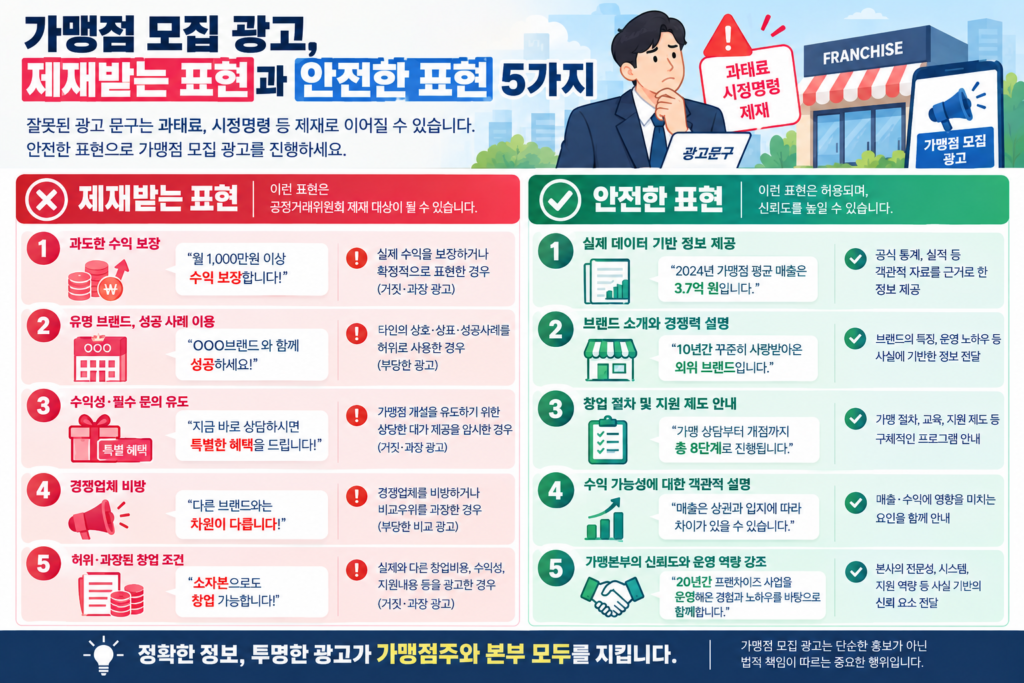 가맹점 모집 광고