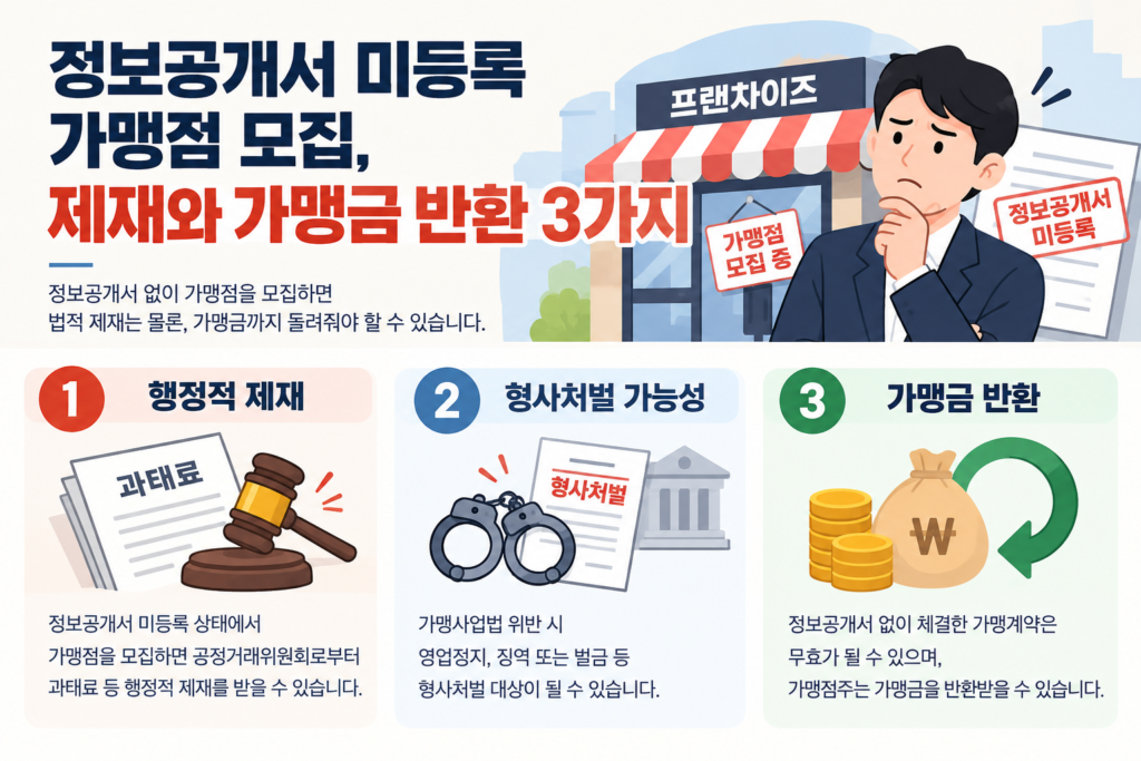 정보공개서 미등록