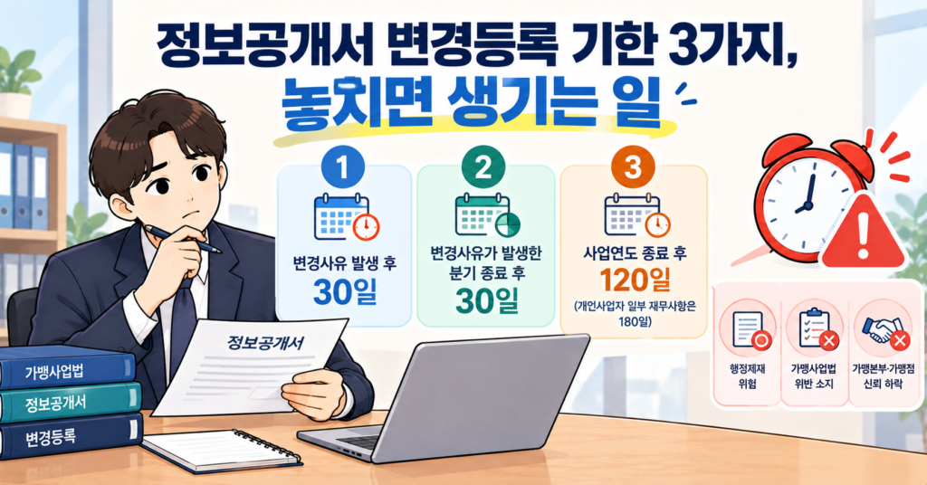정보공개서 변경등록