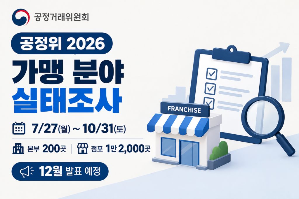 가맹 분야 실태조사 대비 가맹본부 점검 5가지
